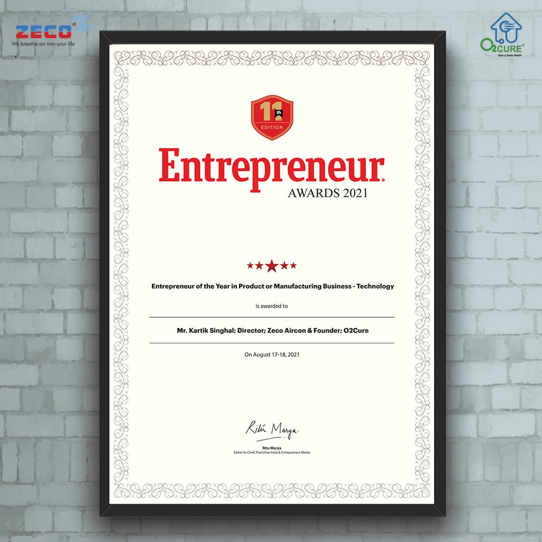 Entrepreneur Awards 2021 badge