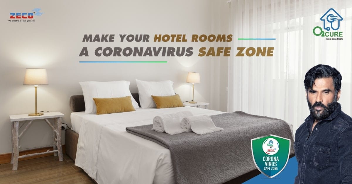 Premium hotel room with clean indoor air environment