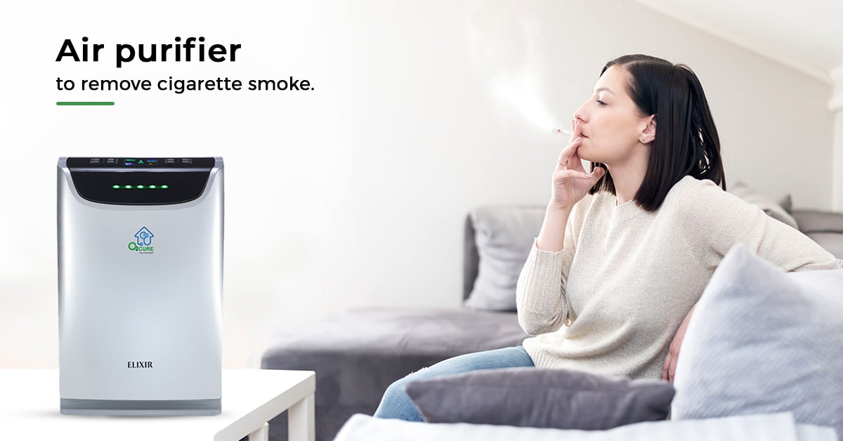Cigarette smoke in an indoor environment — air purification guide